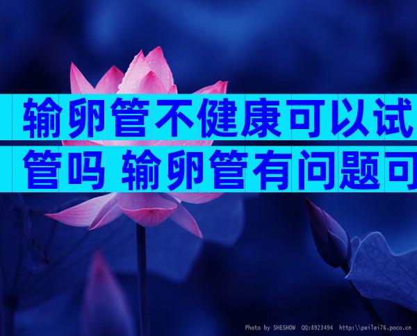输卵管不健康可以试管吗 输卵管有问题可以试管吗